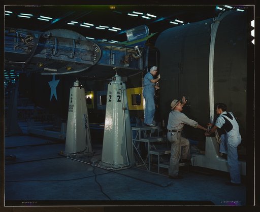 Assembling Liberator Bomber, Consolidated Aircraft Corp., Fort Worth, Texas