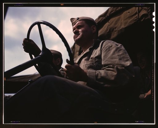 Driver of Marine truck at New River, N.C.