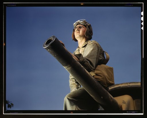 Crewman of an M-3 tank, Ft. Knox, Ky.