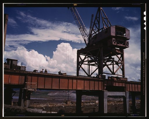 Construction at TVA's Douglas Dam, Tenn.
