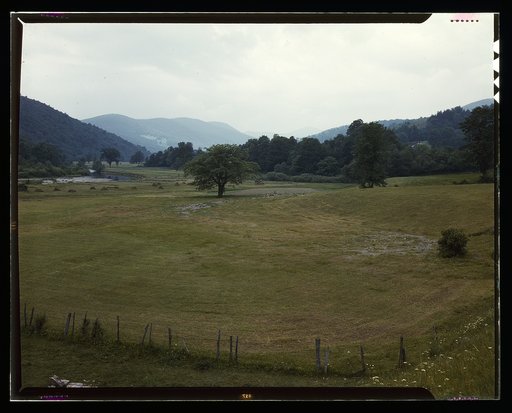 Farmland along the upper Delaware River in New York state