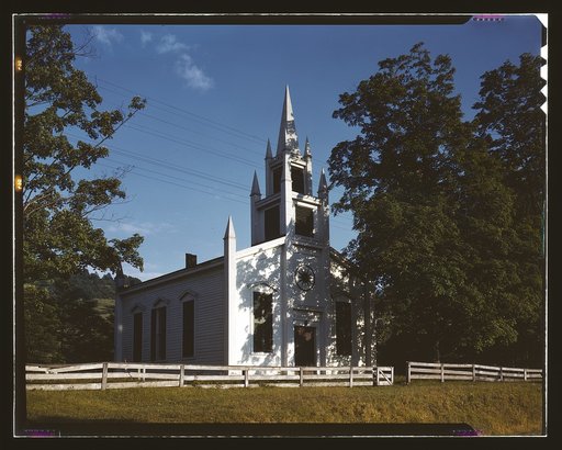 Church along the Delaware River, N.Y.