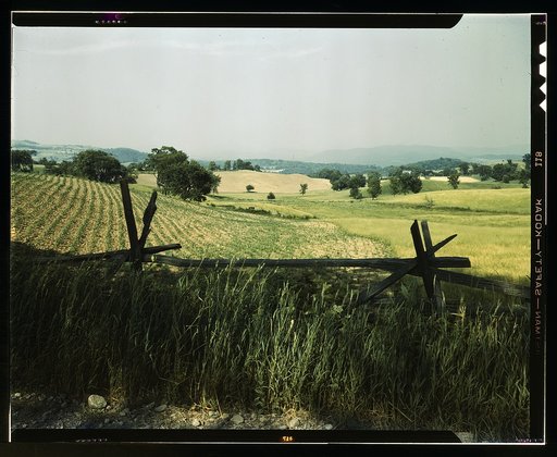 Farmland in the Taconic range, near the Hudson River Valley in New York state
