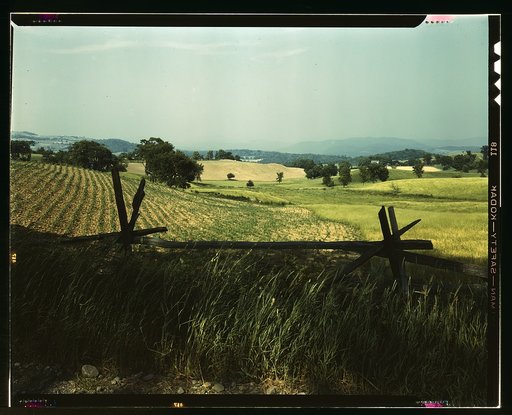 Farmland in the Taconic range, near the Hudson River Valley in New York state