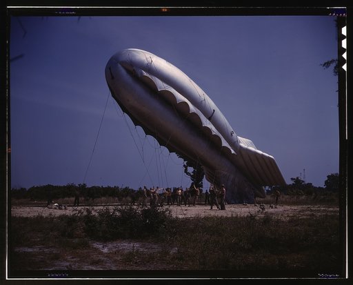 Barrage balloon, Parris Island, S.C.