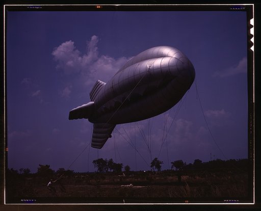 Barrage balloon, Parris Island, S.C.