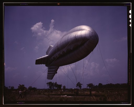 Parris Island, S.C., barrage balloon