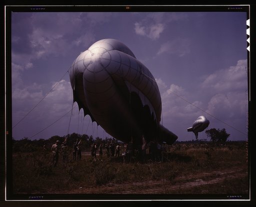 Barrage balloon, Parris Island, S.C.