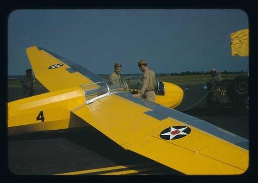 Marine glider at Page Field, Parris Island, S.C.