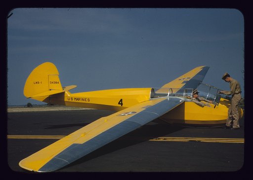 Marine glider in training at Page Field, Parris Island, S.C.