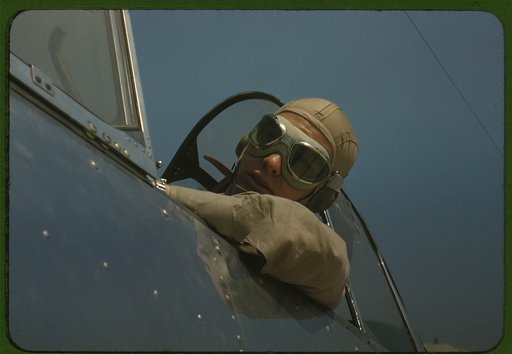 Marine lieutenant, glider pilot in training at Page Field, Parris Island, S.C.