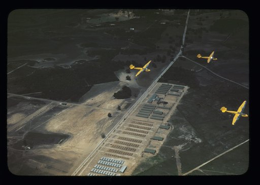 Marine Corps gliders in flight out of Parris Island, S.C.