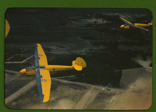 Marine Corps gliders in flight out of Parris Island, S.C.