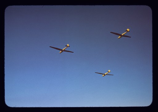 Marine Corps gliders in flight out of Parris Island, S.C.