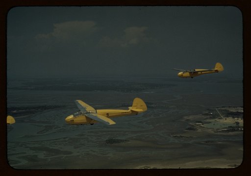 Marine Corps gliders in flight out of Parris Island, S.C.