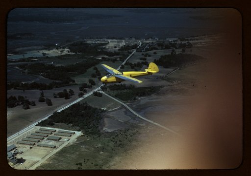 Marine Corps glider in flight out of Parris island, S.C.