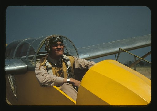 A marine Lieutenant, glider pilot in training at Page Field, Parris Island, S.C.
