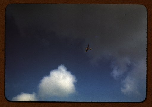 Marine Corps glider in flight, Parris Island, S.C.