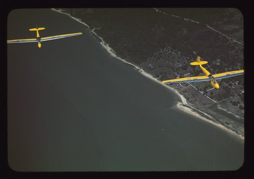 Marine Corps gliders in flight from Page Field, Parris Island, S.C.