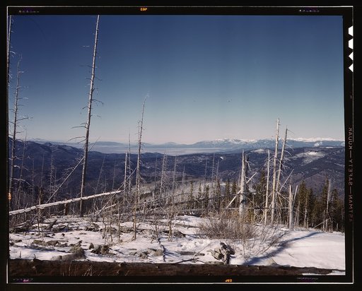 Looking north from the Sangre de Cristo Mountains above Penasco, New Mexico
