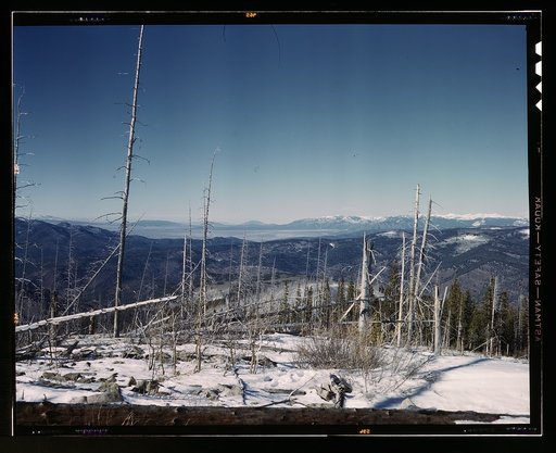 Looking north from the Sangre de Cristo Mountains above Penasco, New Mexico