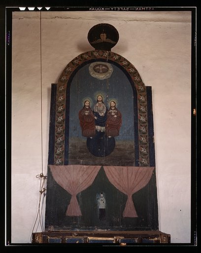 An altar in the church dedicated to the Trinity, Trampas, N.M.