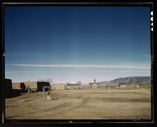 Plaza of Costilla, near the Colorado line, New Mexico