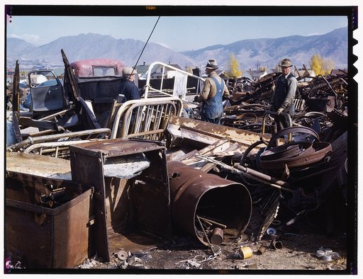 Scrap and salvage depot, Butte, Montana