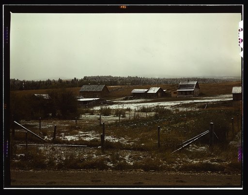 Ben Bow Mill of the Metal Reserves' Chromite development, Stillwater County, Montana. This is the first snow of the season