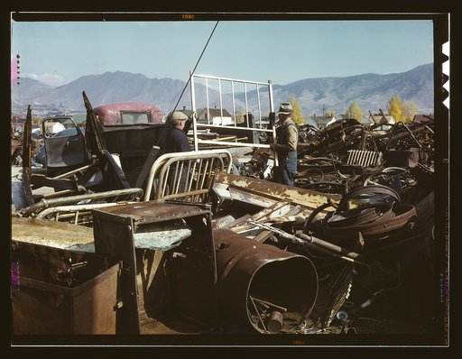 Scrap and salvage depot, Butte, Montana