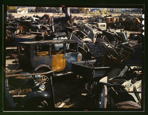 Scrap and salvage depot, Butte, Mont.