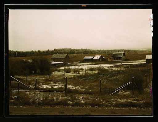 Ben Bow Mill of the Metal Reserves' Chromite development, Stillwater Co., Montana. This is the first snow of the season