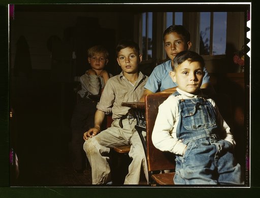 Rural school children, San Augustine County, Texas