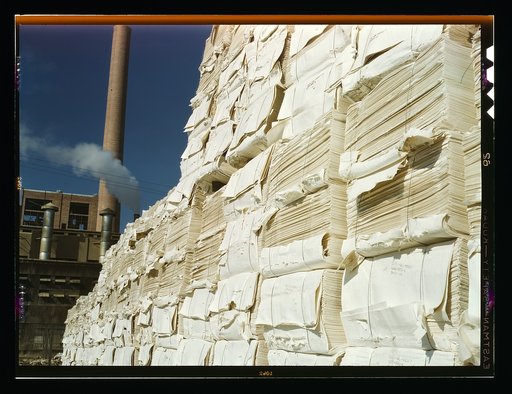 Southland Paper mill, Kraft (chemical) pulp used in making newsprint, Lufkin, Texas