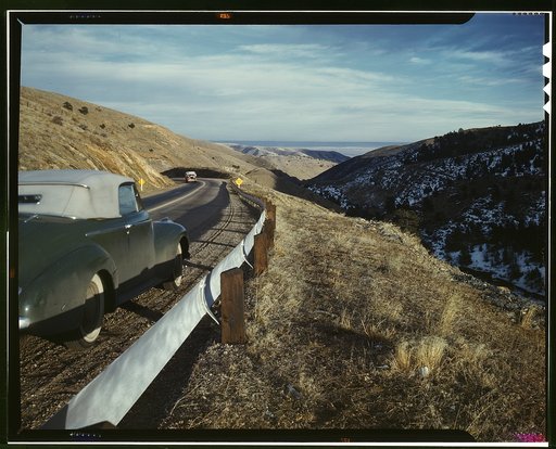 View along US 40 in Mount Vernon Canyon, Colorado