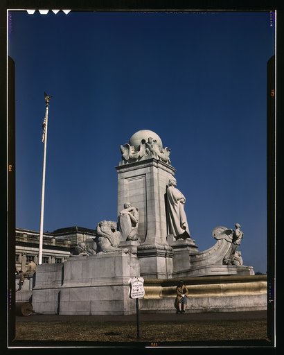 Columbus Fountain and statue in front of Union Station, Washington, D.C.