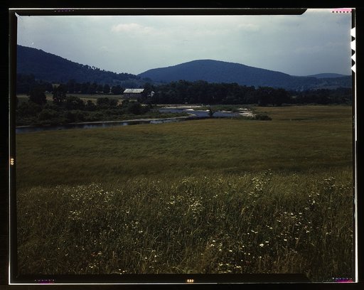 Farmland along the upper Delaware River in New York state
