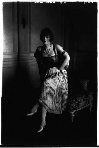 Model in spring gown