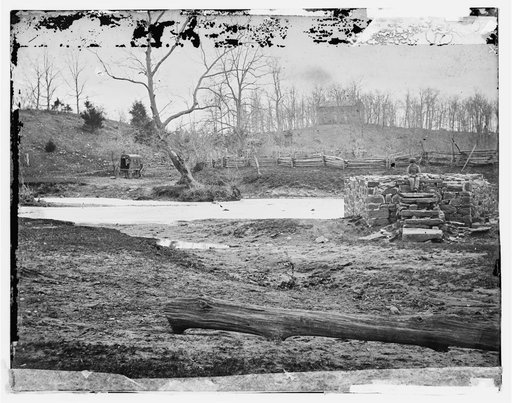 Bull Run, Va. Catharpin Run, Sudley Church, and the remains of the Sudley Sulphur Spring house