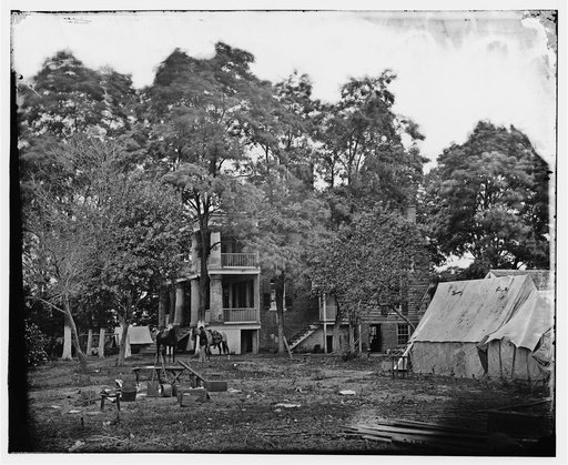Fairfax Court House, Va. House used as a headquarters by Gen. G.B. McClellan and Gen. P.G.T. Beauregard