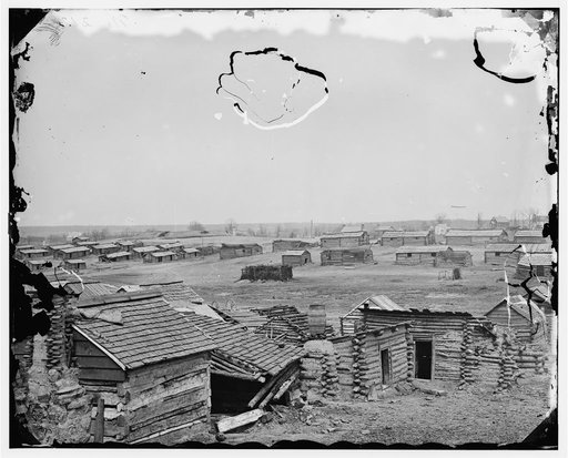 Centreville, Va. Confederate winter quarters, south view