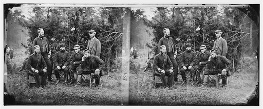 Yorktown, Va., vicinity. English officers, Camp Winfield Scott