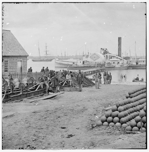 Yorktown, Va. Embarkation for White House Landing, Va.