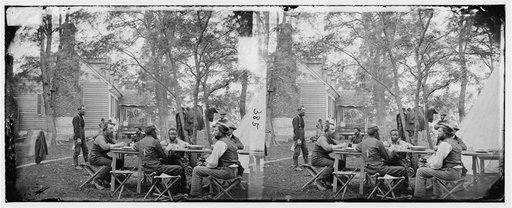 Cumberland Landing, Va. Secret Service men at Foller's House