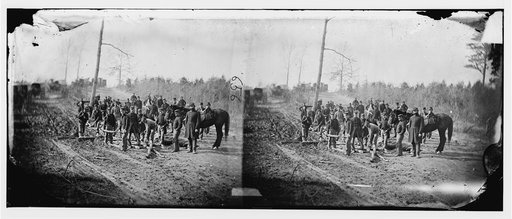 Richmond, Va., vicinity. Engineers building corduroy road