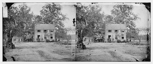 Fair Oaks, Va. Frame house used as a hospital by Gen Joseph Hooker's division