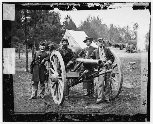 Fair Oaks, Va., vicinity. Lt. Robert Clarke, Capt. John C. Tidball, Lt. William N. Dennison, and Capt. Alexander C.M. Pennington