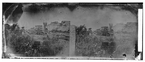 Virginia. Locomotive on the Orange & Alexandria Railroad
