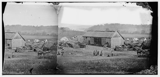 Keedysville, Md., vicinity. Smith's barn, used as a hospital after the battle of Antietam
