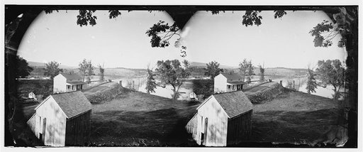 Berlin (now Brunswick), Md. Pontoon bridge and ruins of the stone bridge; another view